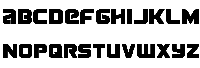 Terran Condensed Font LOWERCASE