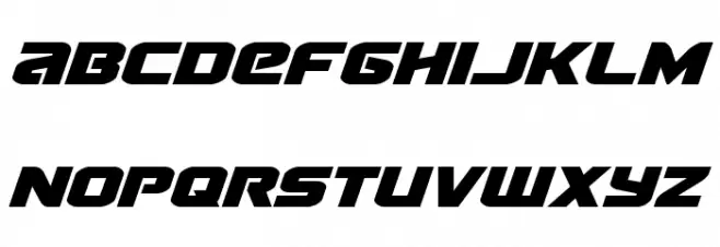 Terran Drop-Case Italic Polices MAJUSCULES