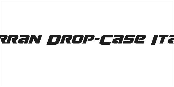 Terran Drop-Case Italic Logo