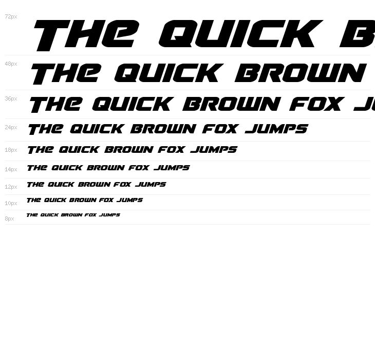 Terran Drop-Case Italic Waterfall