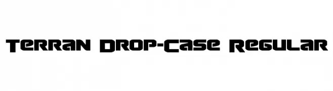Terran Drop-Case Regular  Скачать бесплатные шрифты