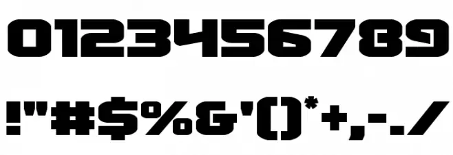 Terran Drop-Case Regular Font OTHER CHARS