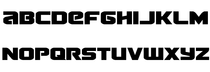 Terran Drop-Case Regular Font LOWERCASE