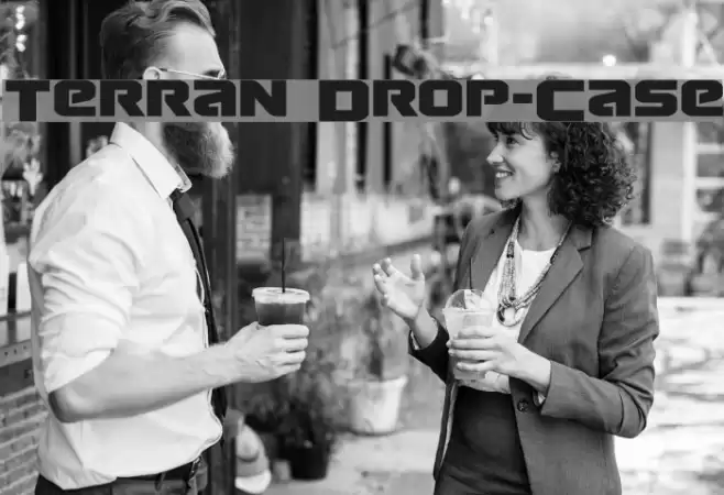 Terran Drop-Case Font examples