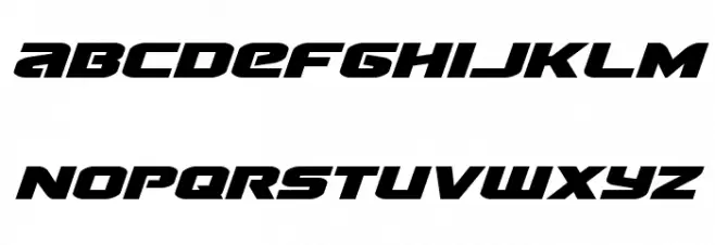 Terran Expanded Italic Шрифта ВЕРХНИЙ