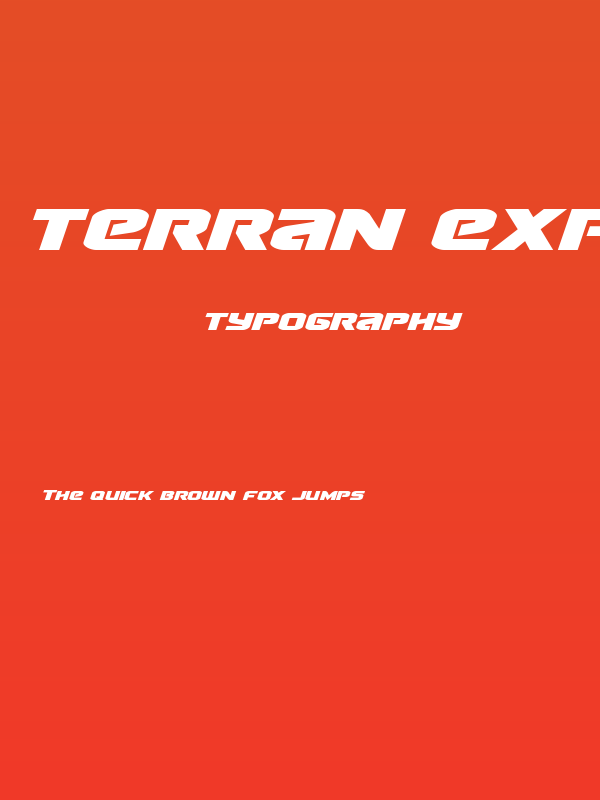 Terran Expanded Italic Poster