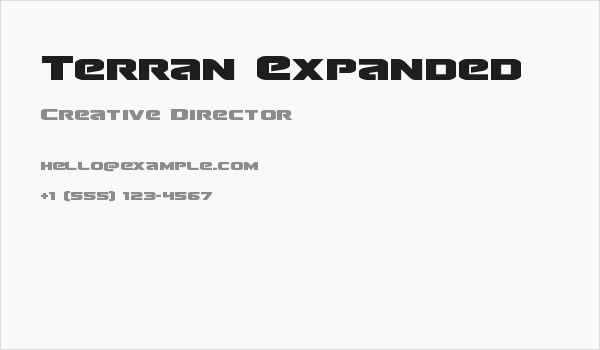Terran Expanded Business Card
