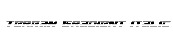 Terran Gradient Italic  Frei Schriftart Herunterladen