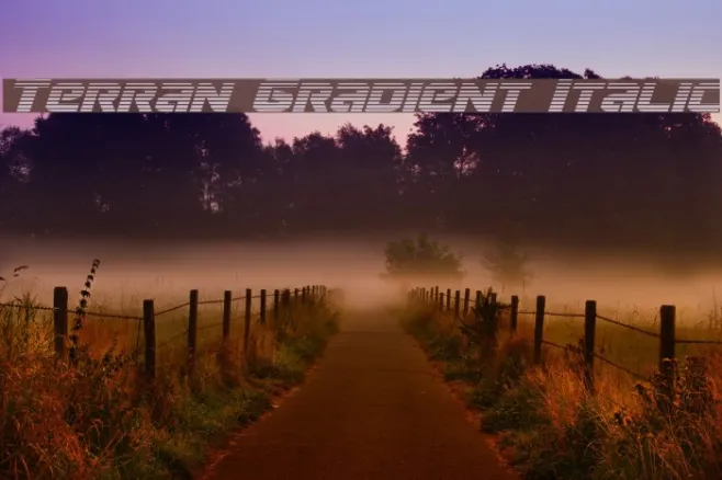 Terran Gradient Italic Example 3