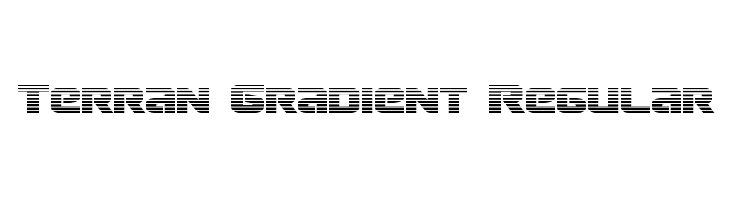 Terran Gradient Regular Font