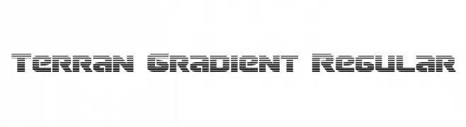 Terran Gradient Regular  Frei Schriftart Herunterladen
