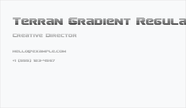 Terran Gradient Regular Business Card