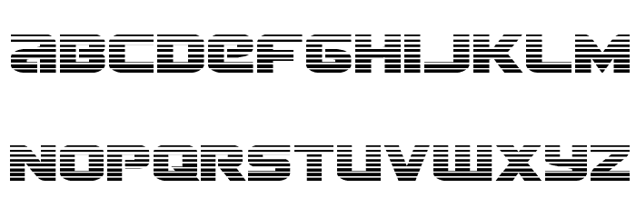 Terran Gradient Regular Font LOWERCASE