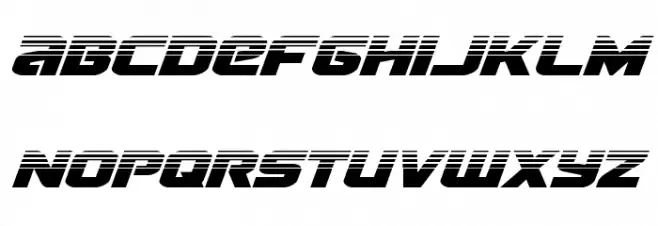 Terran Half-Tone Italic फ़ॉन्ट लोअरकेस