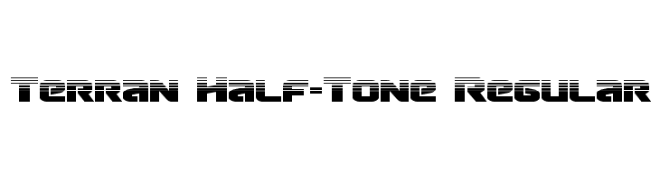 Terran Half-Tone Regular  नि: शुल्क फ़ॉन्ट्स डाउनलोड