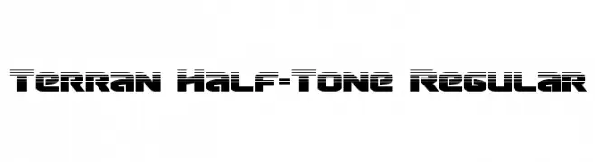 Terran Half-Tone Regular  नि: शुल्क फ़ॉन्ट्स डाउनलोड