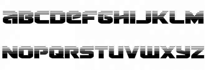 Terran Half-Tone Regular 字体 大写