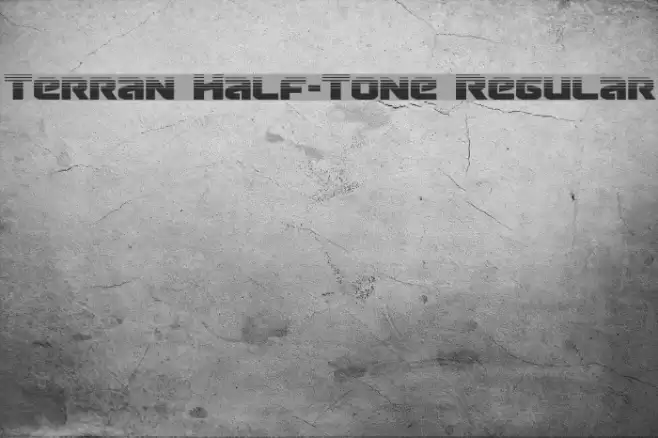 Terran Half-Tone Regular Font examples