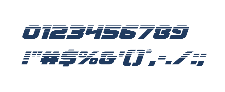 Terran Halftone Italic Other Characters