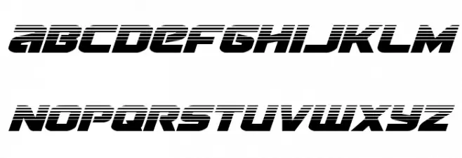 Terran Halftone Italic Шрифта ВЕРХНИЙ
