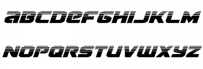 Terran Halftone Italic फ़ॉन्ट लोअरकेस