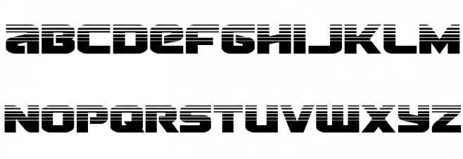 Terran Halftone Polices MAJUSCULES