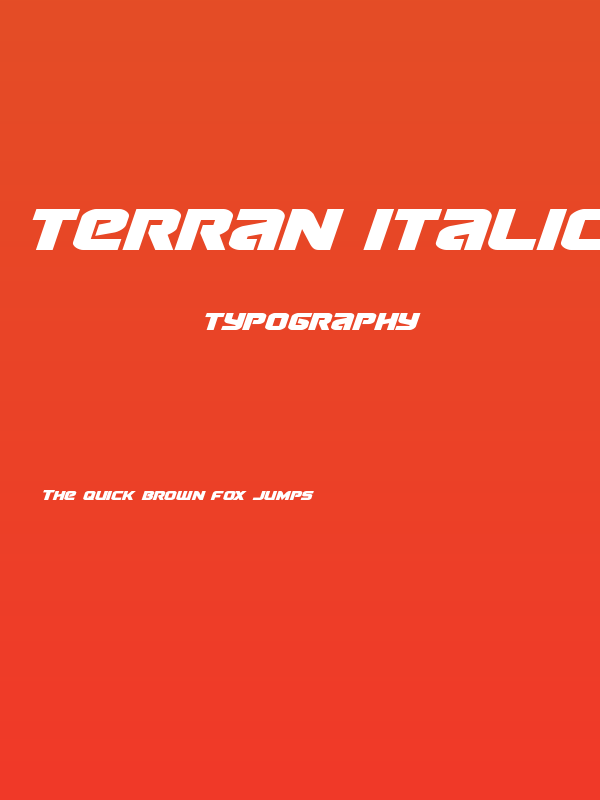 Terran Italic Poster