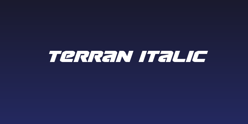 Terran Italic Social Header