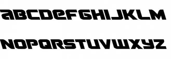 Terran Leftalic Шрифта ВЕРХНИЙ