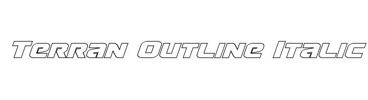 Terran Outline Italic  Fuentes Gratis Descargar
