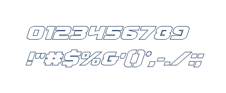 Terran Outline Italic Other Characters