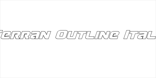 Terran Outline Italic Logo
