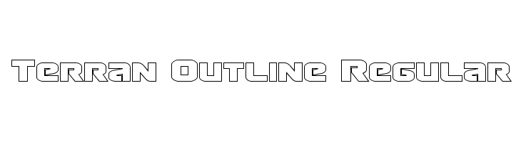Terran Outline Regular  Free Fonts Download