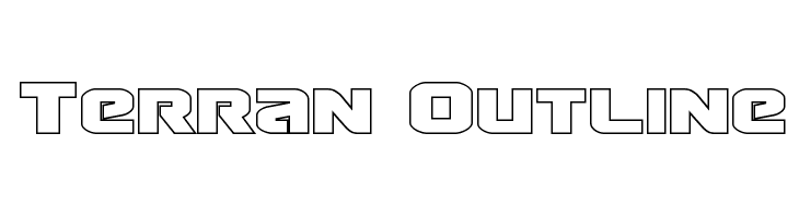 Terran Outline Font