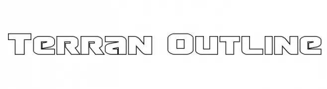 Terran Outline  Frei Schriftart Herunterladen