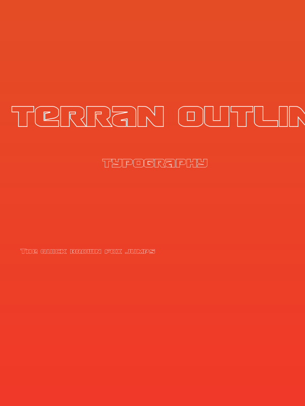 Terran Outline Poster