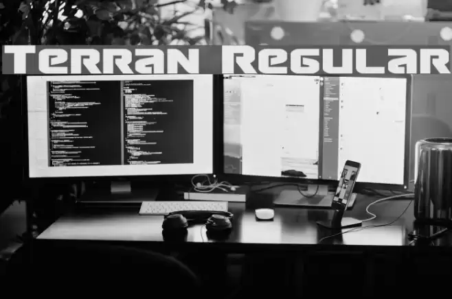 Terran Regular Font examples