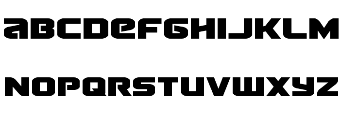 Terran Regular Font LOWERCASE