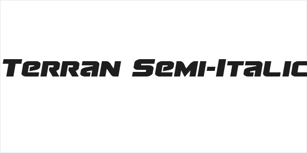 Terran Semi-Italic Logo