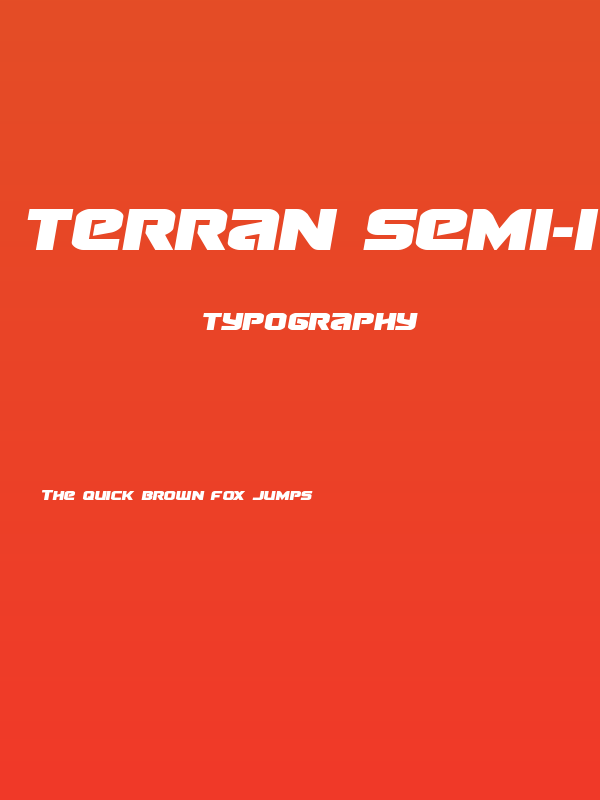 Terran Semi-Italic Poster