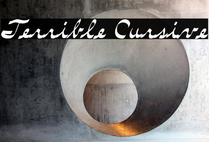 Terrible Cursive Example 1