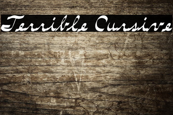 Terrible Cursive Example 3