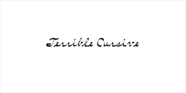 Terrible Cursive Logo