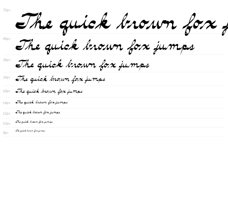 Terrible Cursive Waterfall