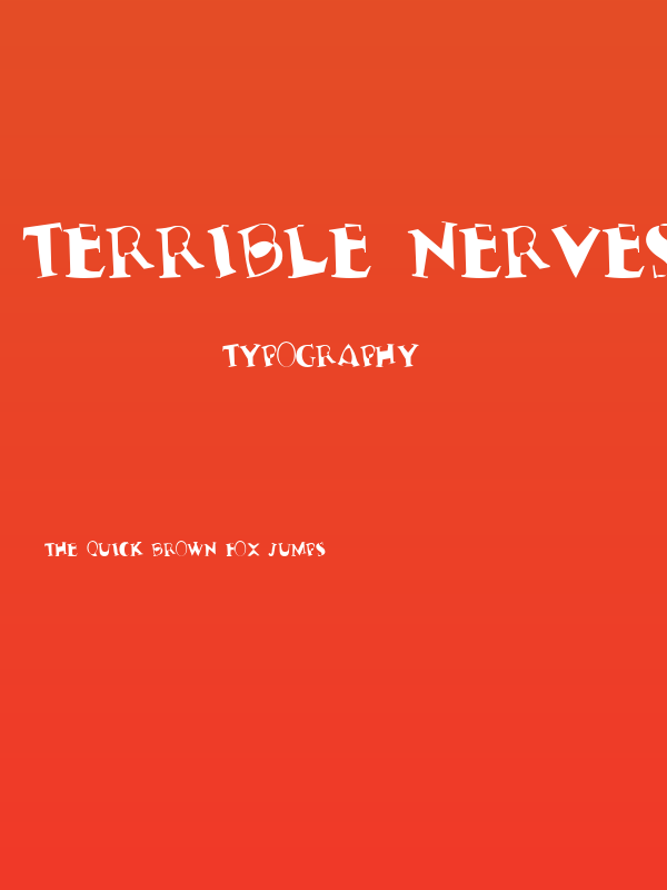 Terrible Nerves Poster