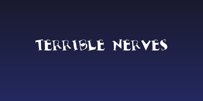 Terrible Nerves Social Header