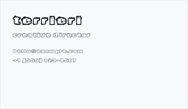 Terrieri Business Card