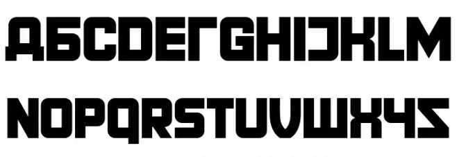 Territory Regular Font Litere mari