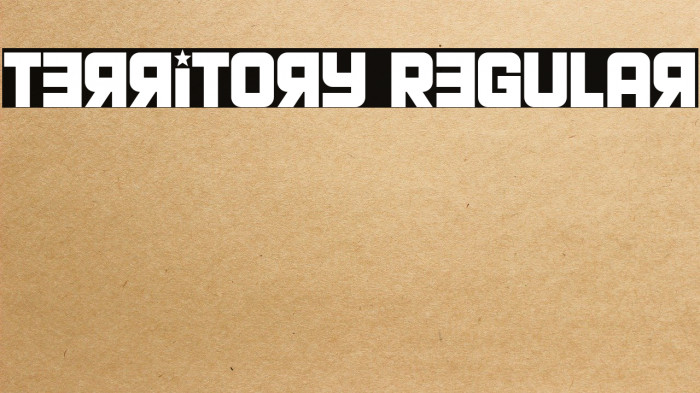 Territory Regular Font examples