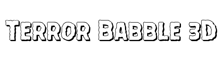Terror Babble 3D Font